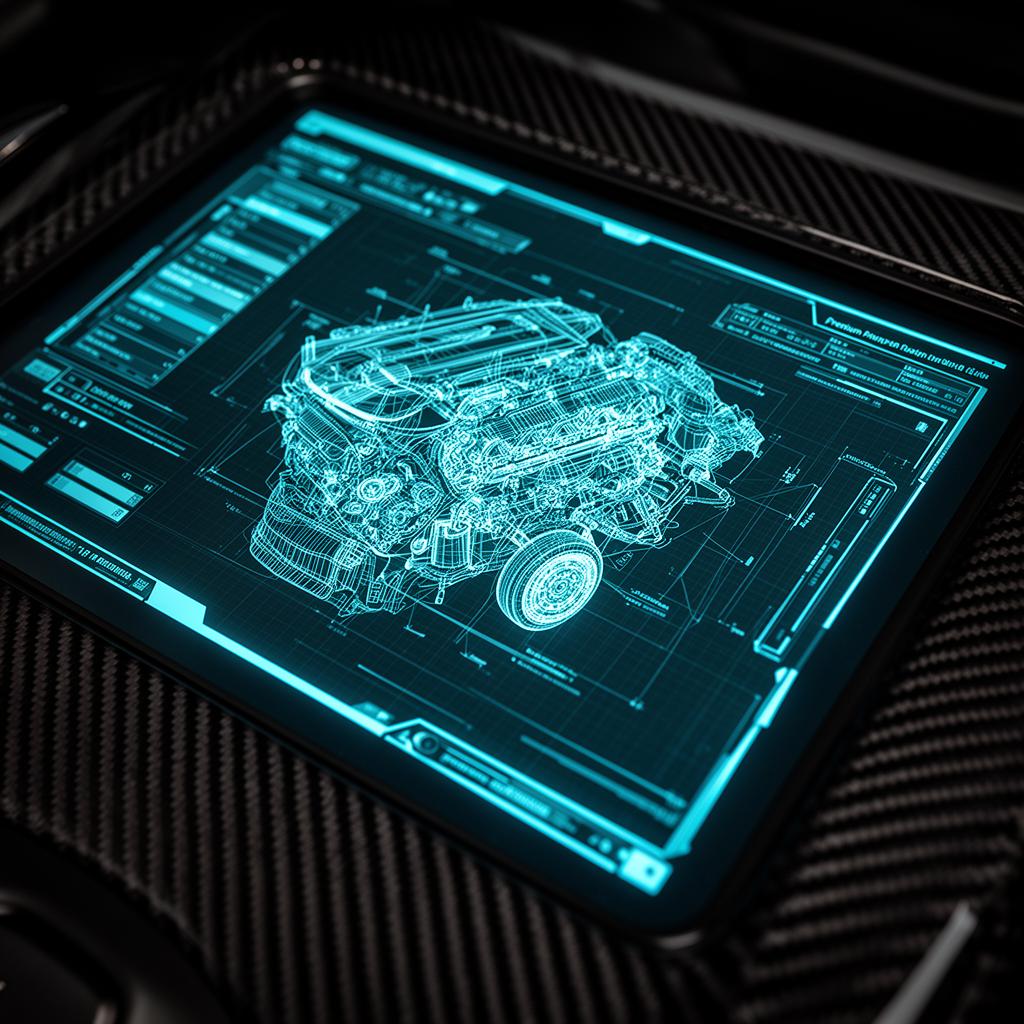 Advanced engine diagnostics blueprint display